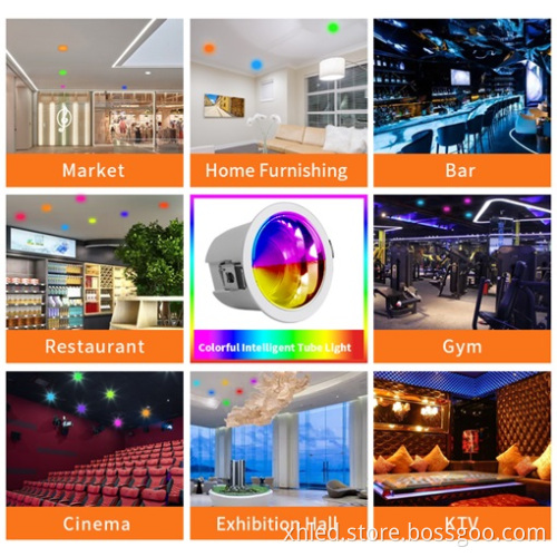 Smart App Voice Control 20W RGBW SPI USC2904 Ambiance Dimmable LED Downlight